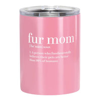 Fur Mom Definition - Stainless Rocks Glass - 12 oz