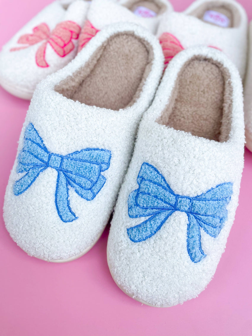 Cute Bow Slippers - Coquette Style Bow