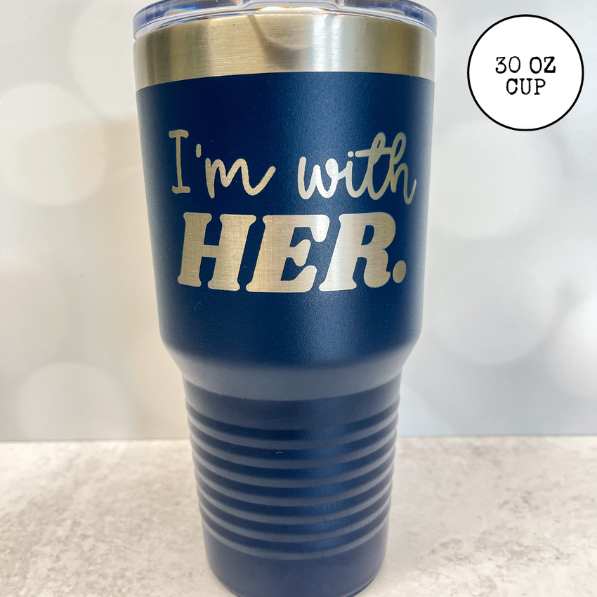 Kamala Harris 2024 election support stainless steel cup. Dishwasher safe and durable. Kamala 2024 stainless cup. 