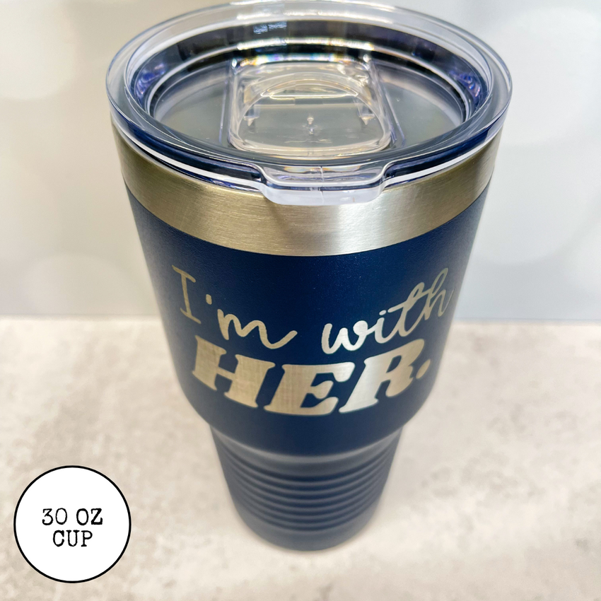 Kamala Harris 2024 election support stainless steel cup. Dishwasher safe and durable. Kamala 2024 stainless cup. 