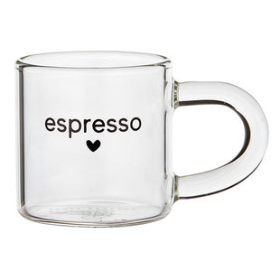 Espresso Glass Cup with Handle