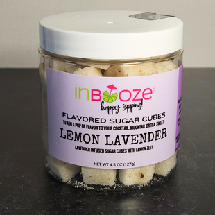 InBooze Flavored Sugar Cubes - Lemon Lavender for vodka or gin drinks, tea or more!