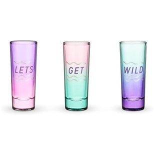 Let's Get Wild Shot Glasses by Blush - 3 Pack Set