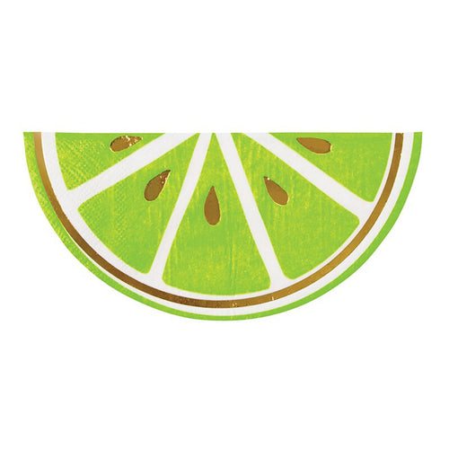 Lime Shaped Napkin - Fun Cocktail Napkin
