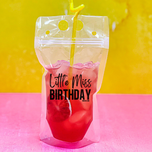 Birthday Edition: Reusable Straw Drink Pouches - Perfect for girls trips, bachelorette parties and more!