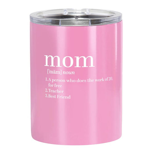 Mom Definition - Stainless Rocks Glass - 12 oz
