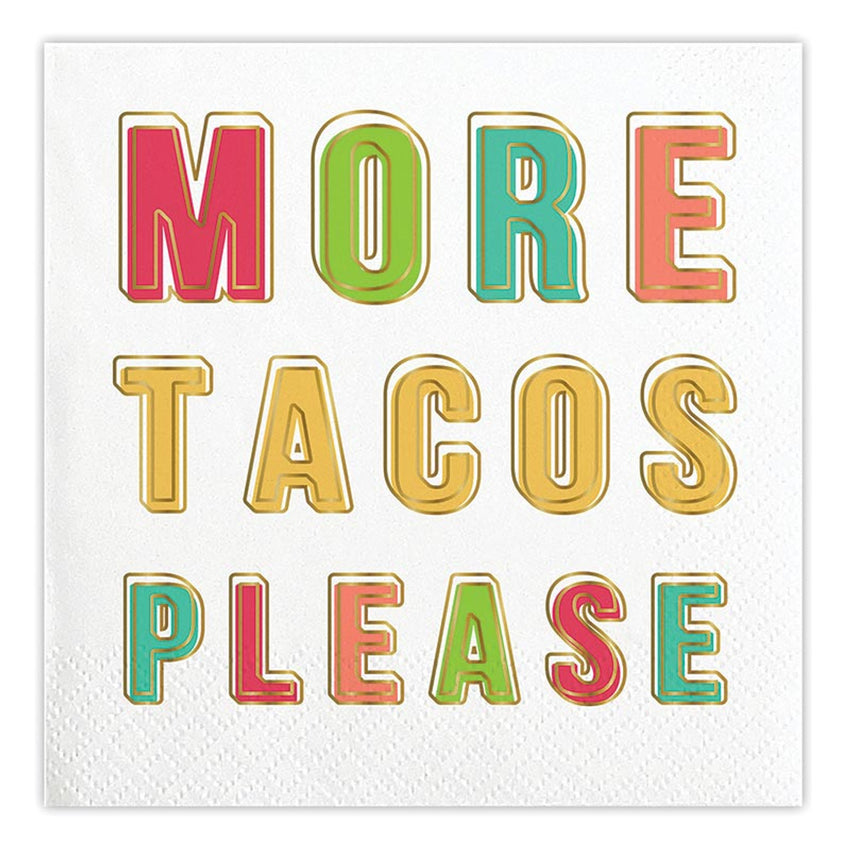 More Tacos Please - 5" Napkin - 20 count