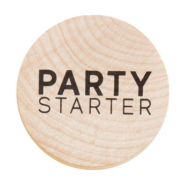 Party Starter - Wooden Bottle Opener Disk