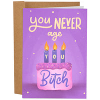 You Never Age, You Bitch - Funny Birthday Card