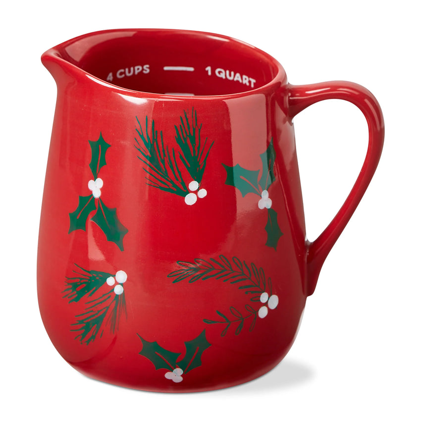 Christmas Holly Festive Measuring Pitcher