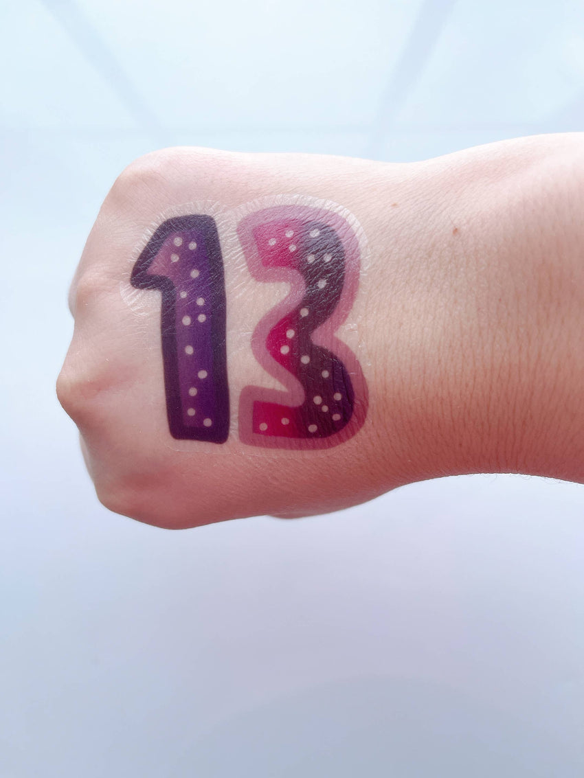 Eras Tour Taylor Swift Hand Tattoo “13” tattoos - DOT PATTERN