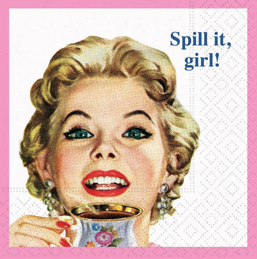 Spill It Girl Beverage Napkin - 20 count