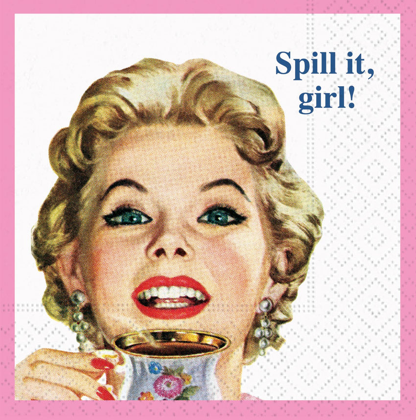 Spill It Girl Beverage Napkin - 20 count