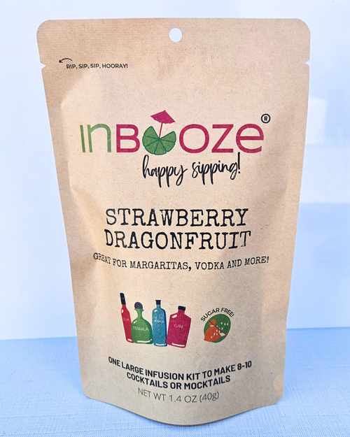Strawberry Dragonfruit Alcohol Infusion Cocktail Kit - Perfect for summer cocktails and mocktails!