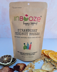 Strawberry Coconut Alcohol Infusion Cocktail Kit - Great for vodka, rum, tequila or gin!