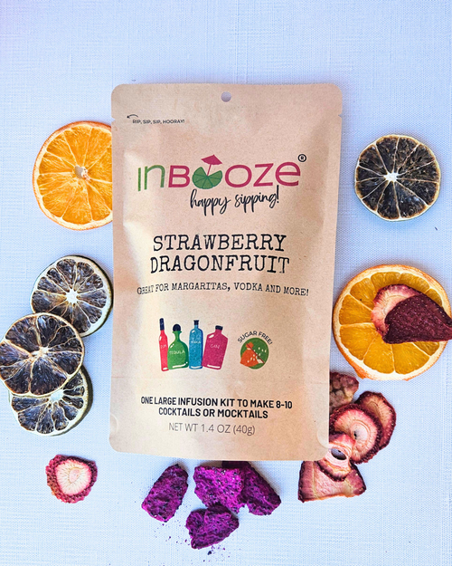 Strawberry Dragonfruit Alcohol Infusion Cocktail Kit - Perfect for summer cocktails and mocktails!