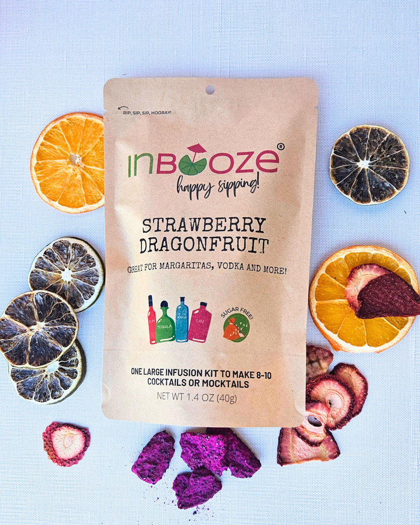 Strawberry Dragonfruit Alcohol Infusion Cocktail Kit - Perfect for summer cocktails and mocktails!