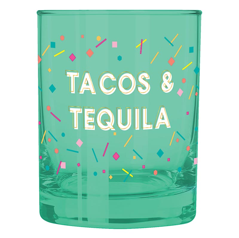 Tacos & Tequila Rocks Glass