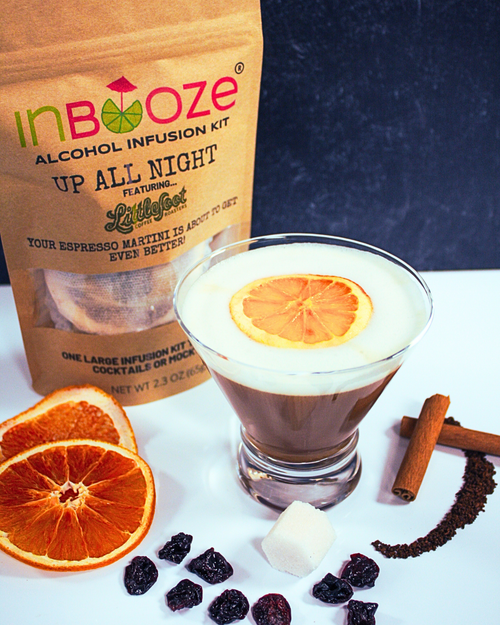 Up All Night - Espresso Martini Alcohol Infusion Kit - Coffee and Cocoa Cocktail Infusion