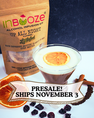Up All Night - Espresso Martini Alcohol Infusion Kit - Coffee and Cocoa Cocktail Infusion