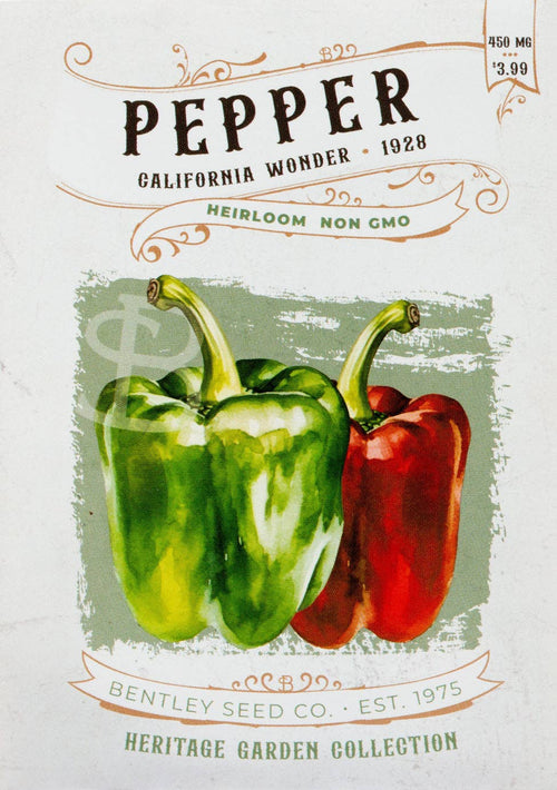 For the Garden | Seed Packets Pepper-California Wonder 1928