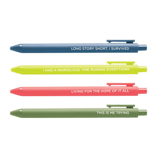Folkmore jotter gel pen set