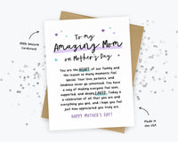 To My Amazing Mom Mother's Day Greeting Cards, Amazing Mom