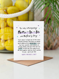 Mom-to-Be Mother's Day Card