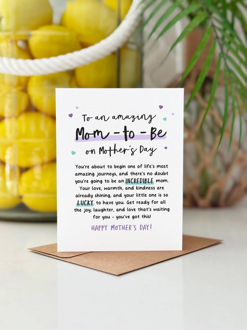 Mom-to-Be Mother's Day Card