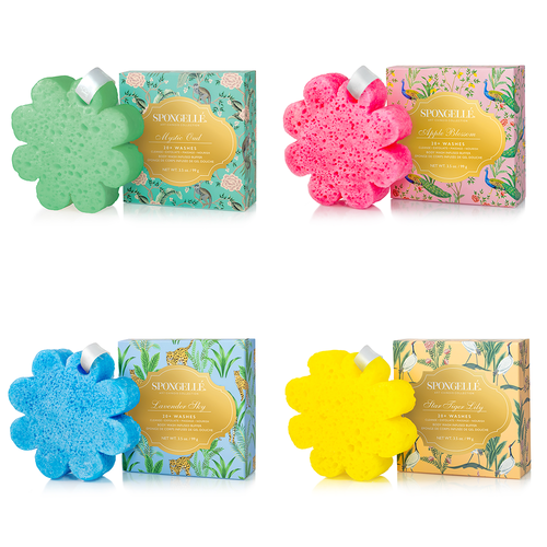 Spongellé Bath Sponges - Art Chinois Theme