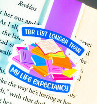 Magnetic Bookmark - TBR Longer than my Life Expectancy color