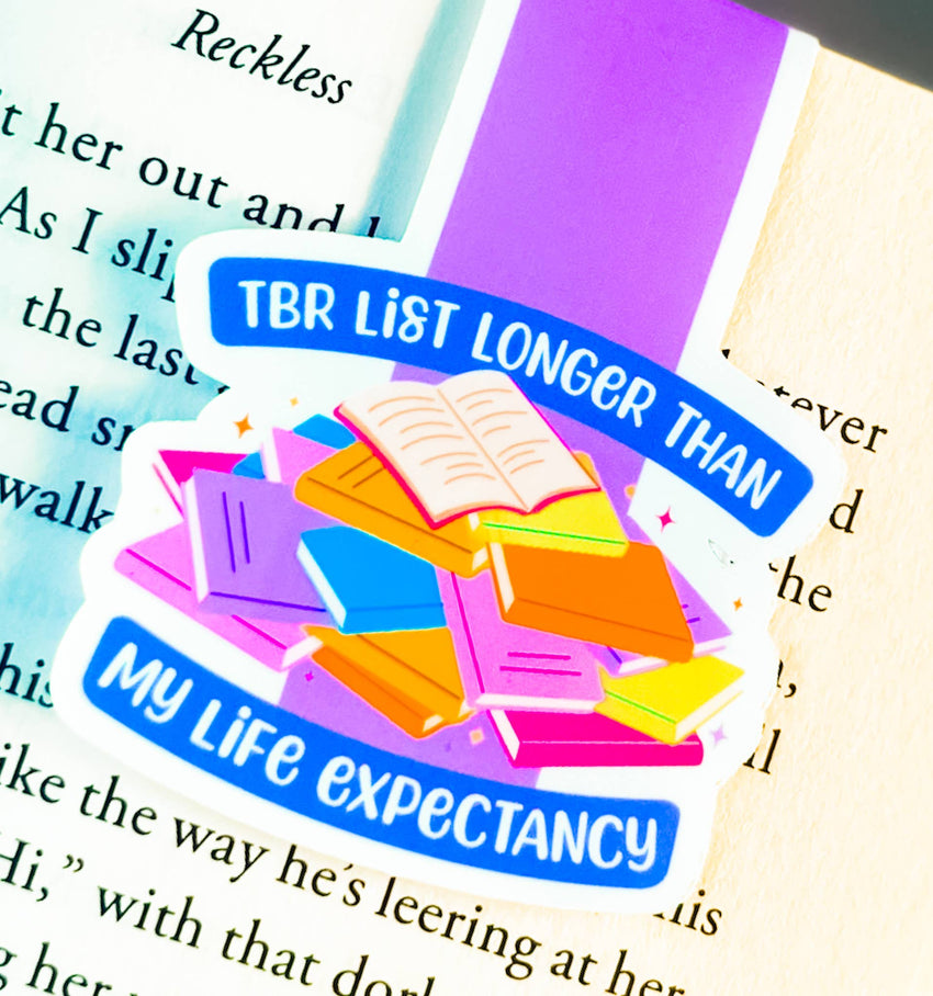Magnetic Bookmark - TBR Longer than my Life Expectancy color