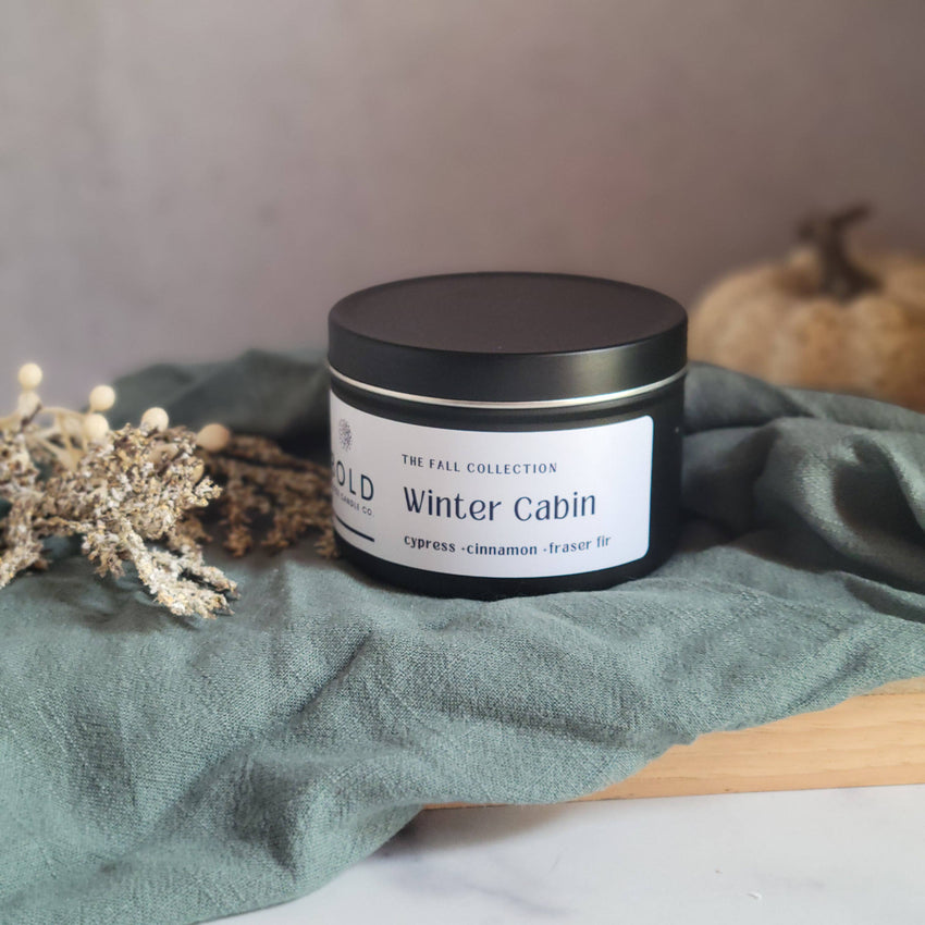 Winter Cabin- Cypress + Fraser Fir + Cinnamon - 6 oz. Tin