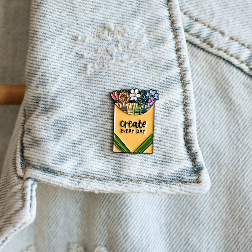 Create Every Day Enamel Lapel Pin | 1-in