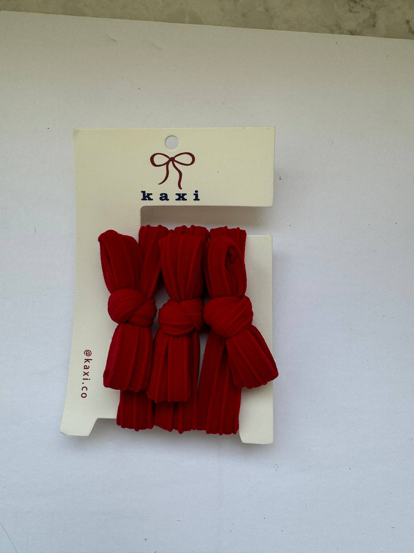 KAXI Bow Hair Ties — No-Damage Nylon Hair Ties