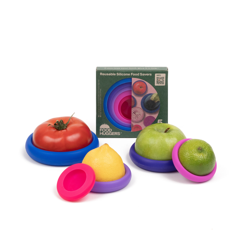 For the Home | Reusable Silicone Food Savers – Bright Berry (Set of 5)
