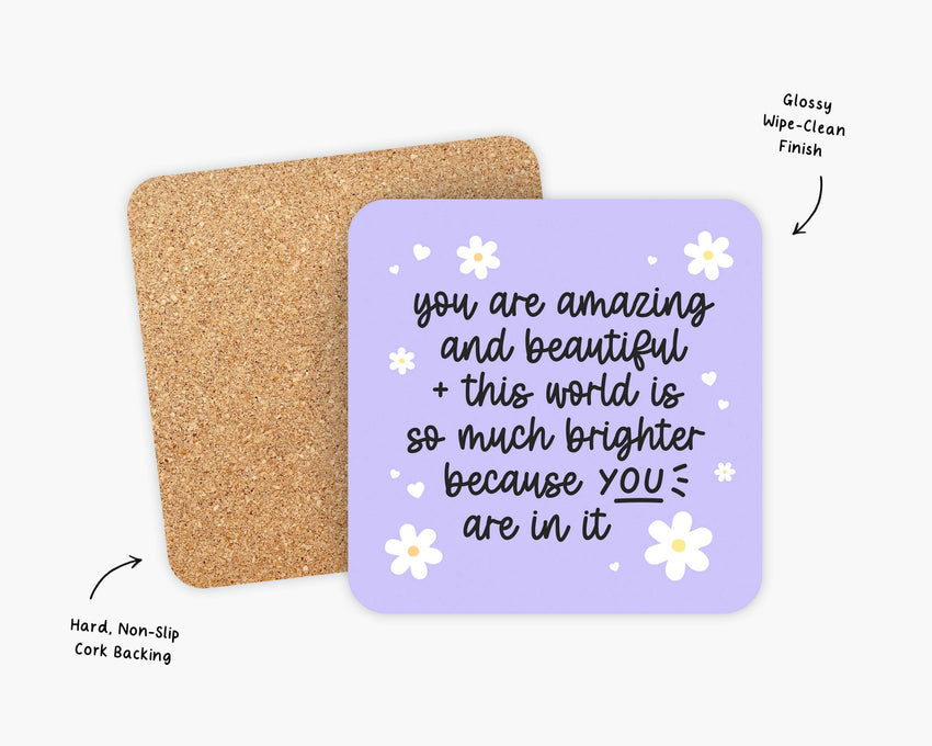Affirmation Coaster, Home Decor, Gifts, Mother's Day Gifts