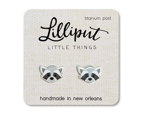 Raccoon Earrings // Quirky Earrings