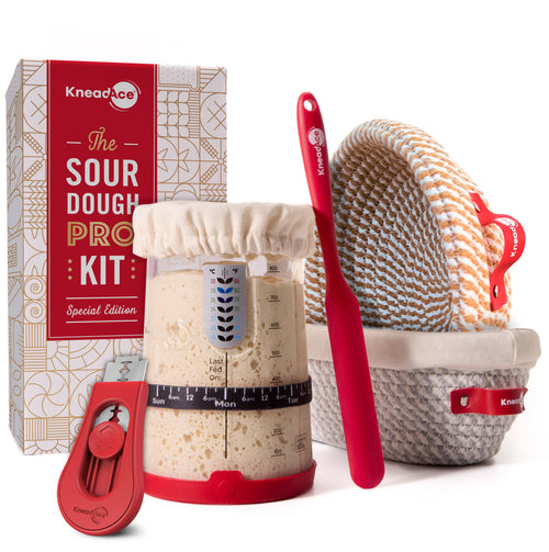 KneadAce PRO Sourdough Kit: 34oz Jar-Baskets-Bread Lame