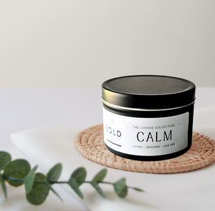 CALM - Ozone + Lavender + Sea Salt- 6 oz. Soy Candle Tin