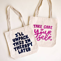 Take Care Of Yourself Canvas Tote Bag