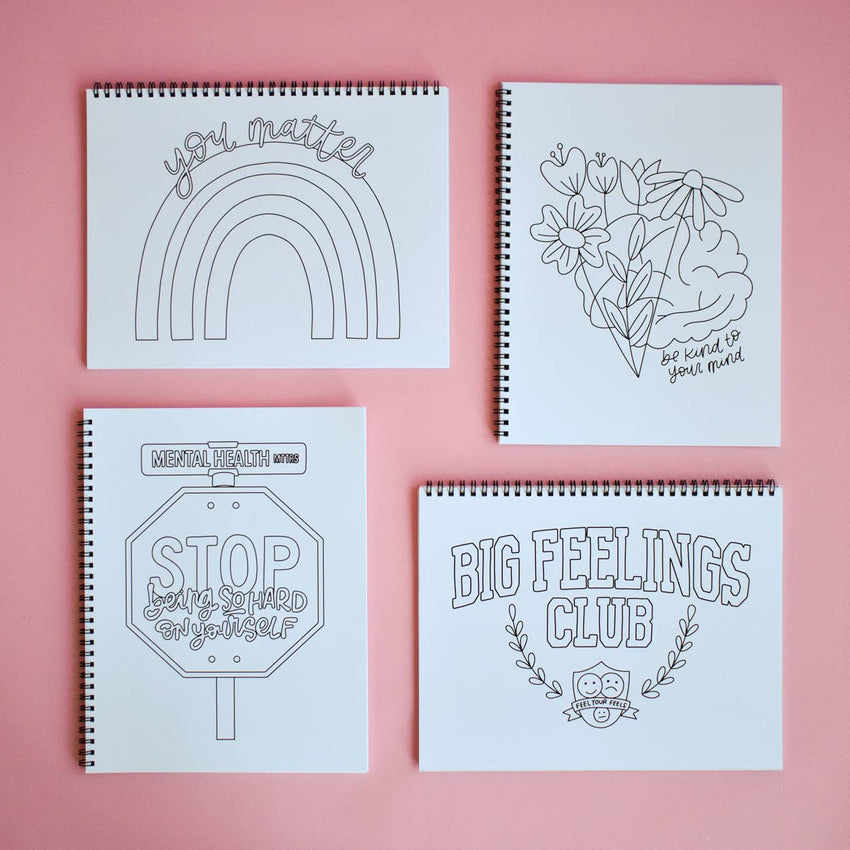 Mental Health Coloring Book | Self-Care and Emotions