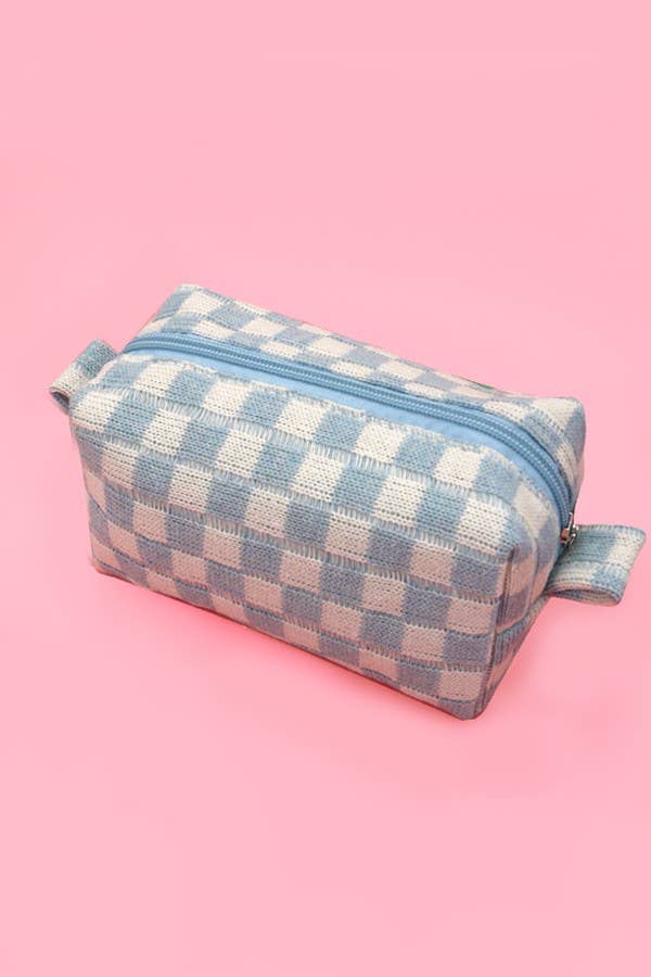 CHECKER MAKEUP COSMETIC POUCH BAG | Gift for her or teens!