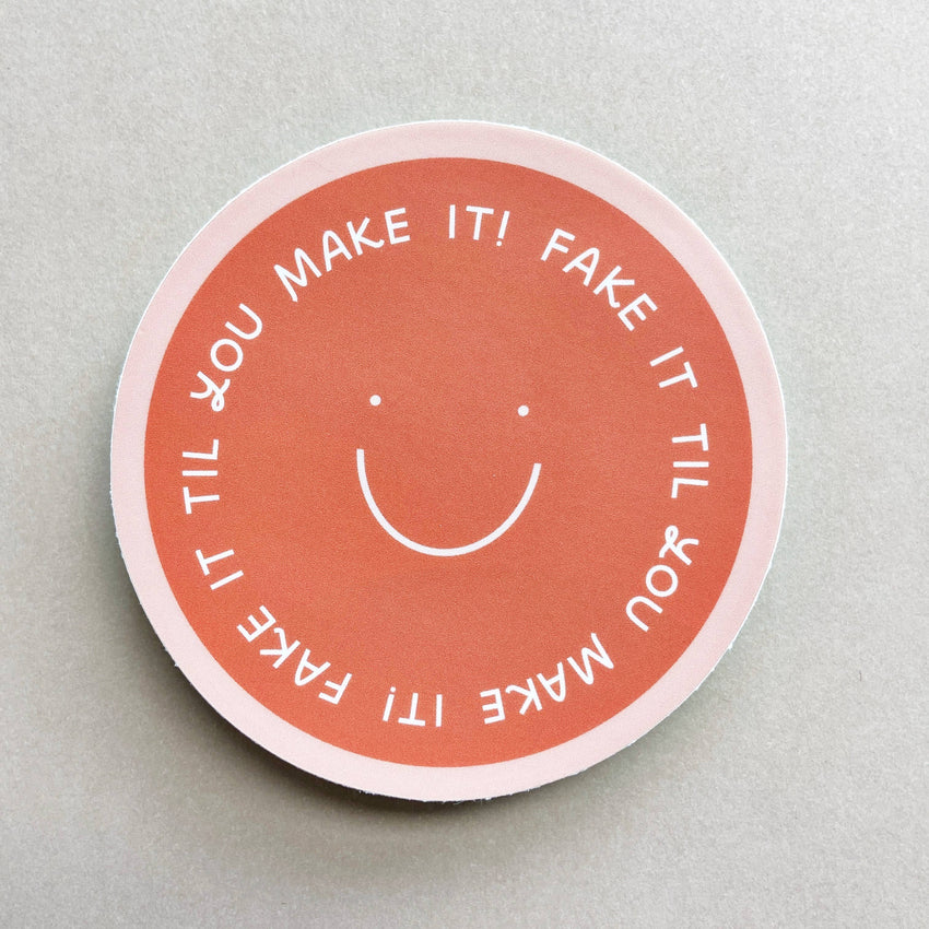 Fake It Til You Make It Vinyl Sticker | TTPD Swiftie Sticker