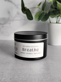 Breathe- Black Lavender & Eucalyptus - 6 oz. Soy Candle Tin