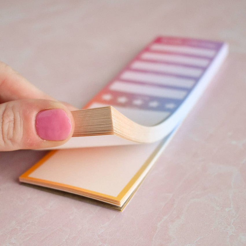 Pastel Book Review Notepad | Bookish Stationery