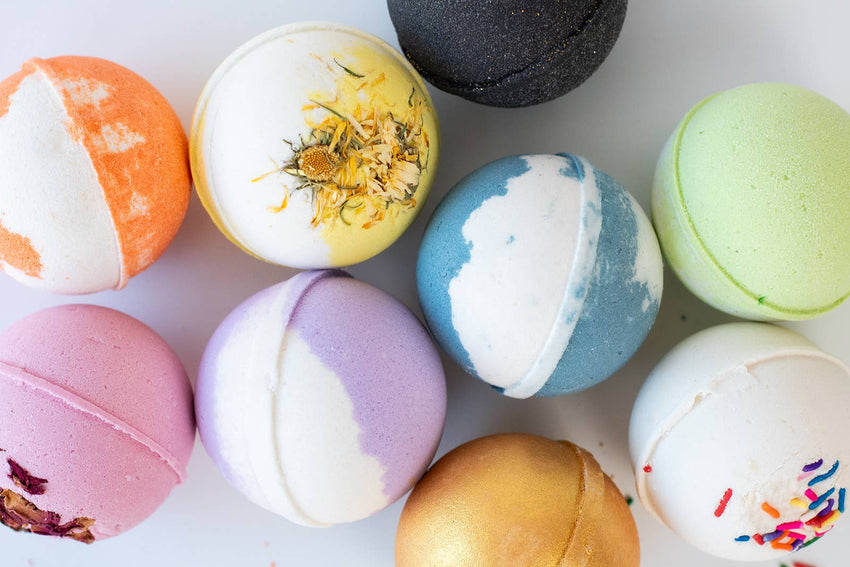 Bath Bombs - Sea Salt & Jasmine Scented - Made in USA