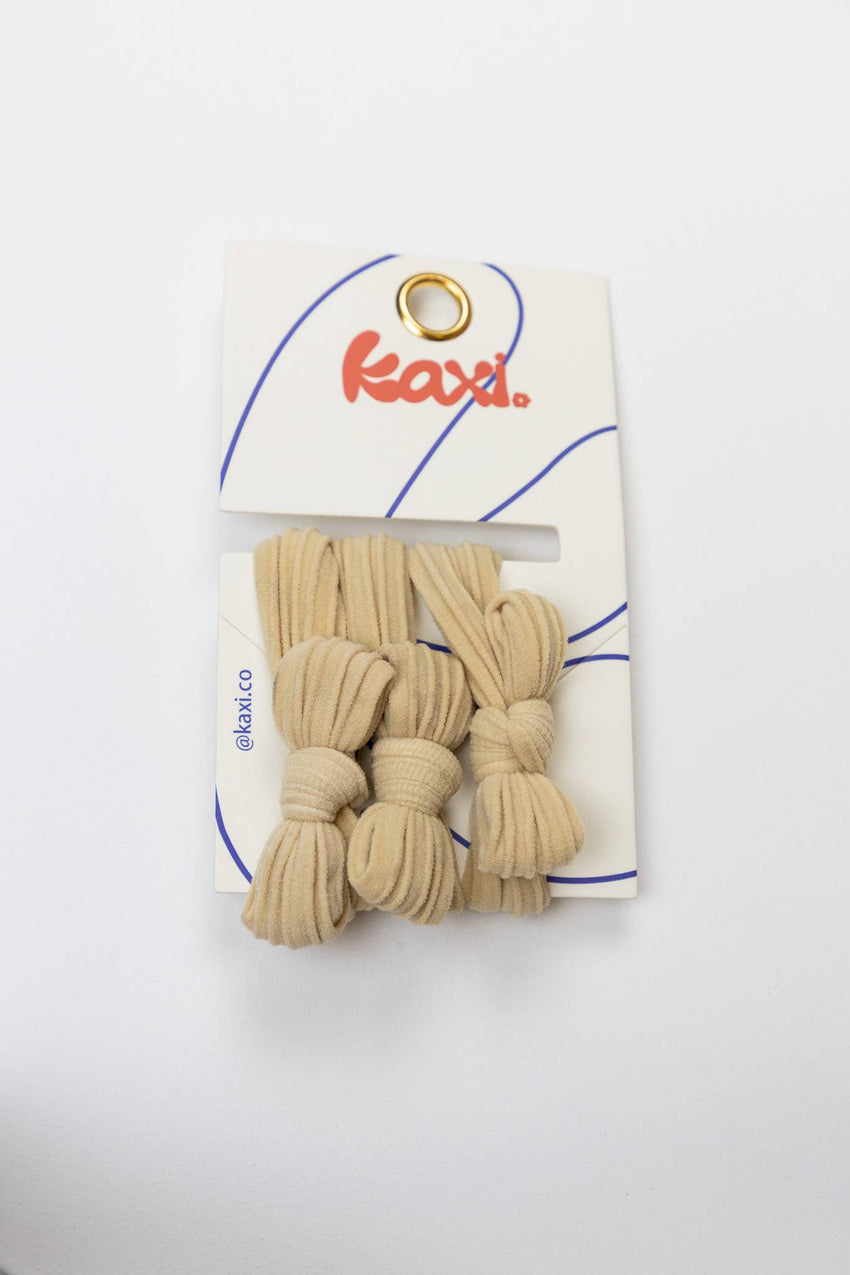 KAXI Bow Hair Ties — No-Damage Nylon Hair Ties