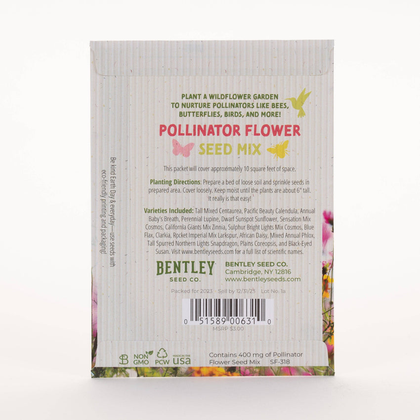 For the Garden | Seed Packets Make Everyday Earth Day - Pollinator Flower Mix Seed Packets