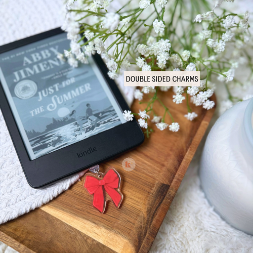 Red Bow - Kindle Charm, kobo charm, bookish gifts, kindle accessories